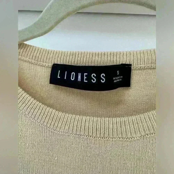 Lioness Military Minds Mini Dress Beige NEW‎ Sz 4 Small NWOT - Picture 7 of 7